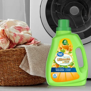 Great Value Ultimate Fresh Laundry Detergent, Original Clean, 88 fl oz, 61 Loads Great Value Ultimate Fresh Laundry Detergent, Original Clean, 88 fl oz, 61 Loads