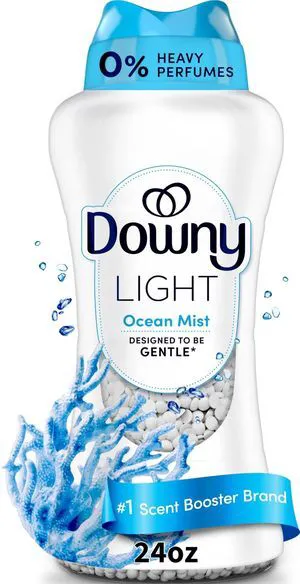 Downy Light Laundry Scent Booster Beads, Ocean Mist, 24OZ, Light Boost Of Scent Downy Light Laundry Scent Booster Beads, Ocean Mist, 24OZ, Light Boost Of Scent
