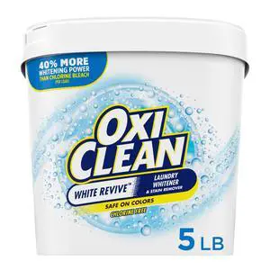 OxiClean White Revive Laundry Whitener and Stain Remover Powder, 5lb OxiClean White Revive Laundry Whitener and Stain Remover Powder, 5lb