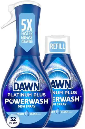Dawn Powerwash Spray Dish Soap, Fresh, 1 Starter Kit + 1 Refill, 32 Fl Oz Dawn Powerwash Spray Dish Soap, Fresh, 1 Starter Kit + 1 Refill, 32 Fl Oz