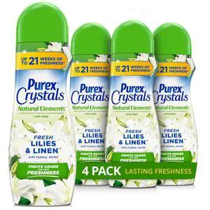 Purex Crystals in-Wash Scent Booster 21 oz 4-Pack Fresh Lilies & Linen Purex Crystals in-Wash Scent Booster 21 oz 4-Pack Fresh Lilies & Linen