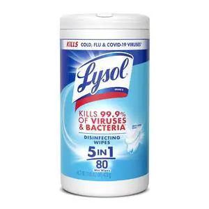 Lysol Disinfecting Wipes, Multi-Surface Cleaner, Crisp Linen, 80 Ct Lysol Disinfecting Wipes, Multi-Surface Cleaner, Crisp Linen, 80 Ct