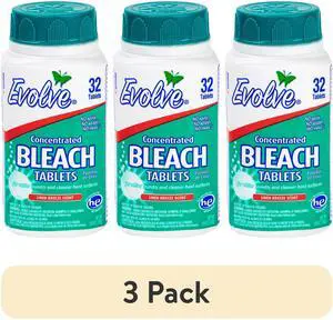 Evolve Concentrated Bleach Tablets, Linen Breeze Scent, 5.64 oz, 32 Count (3 Pack) Evolve Concentrated Bleach Tablets, Linen Breeze Scent, 5.64 oz, 32 Count (3 Pack)
