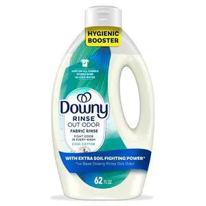 Downy Rinse Out Odor Laundry Rinse, Cool Cotton Scent, Tackles Tough Odors and Refreshes, 62 fl oz Downy Rinse Out Odor Laundry Rinse, Cool Cotton Scent, Tackles Tough Odors and Refreshes, 62 fl oz
