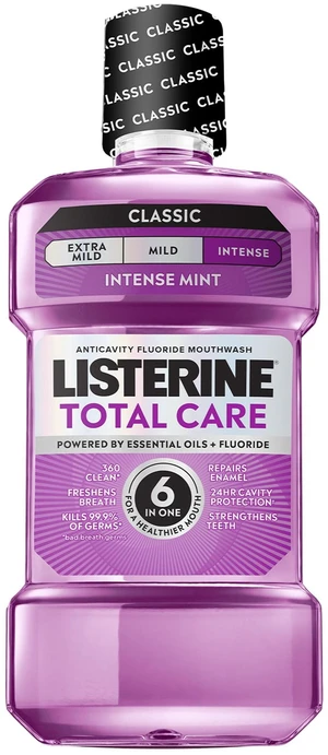 Listerine Total Care Fluoride Mouthwash Intense Mint 33.8 fl oz 1L for Cavity Prevention Listerine Total Care Fluoride Mouthwash Intense Mint 33.8 fl oz 1L for Cavity Prevention