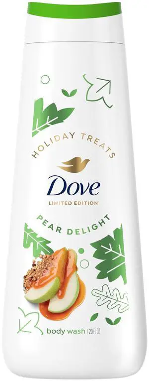 Dove 20 Fl oz Limited Edition Holiday Treats Body Wash Pear Harvest for Deep Nourishment Dove 20 Fl oz Limited Edition Holiday Treats Body Wash Pear Harvest for Deep Nourishment