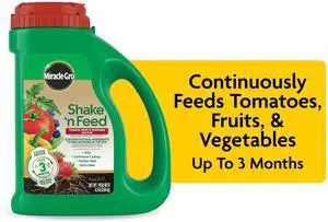 Miracle-Gro Shake 'n Feed Plant Food for Tomato, Fruit and Vegetable, 4.5 lbs. Miracle-Gro Shake 'n Feed Plant Food for Tomato, Fruit and Vegetable, 4.5 lbs.