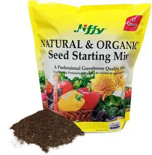 Jiffy Natural & Organic Seed Starter Mix, 12 QT, Garden Soil Jiffy Natural & Organic Seed Starter Mix, 12 QT, Garden Soil