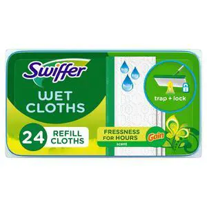 Swiffer Sweep + Mop, Wet Pads Refill, Floor Cleaner for Dirt, Dust, Hair, Cleaning Cloths for Mopping Home, Bathroom, Kitchen, All Purpose Multi-Surface Floor Wipes, Gain Swiffer Sweep + Mop, Wet Pads Refill, Floor Cleaner for Dirt, Dust, Hair, Cleaning Cloths for Mopping Home, Bathroom, Kitchen, All Purpose Multi-Surface Floor Wipes, Gain
