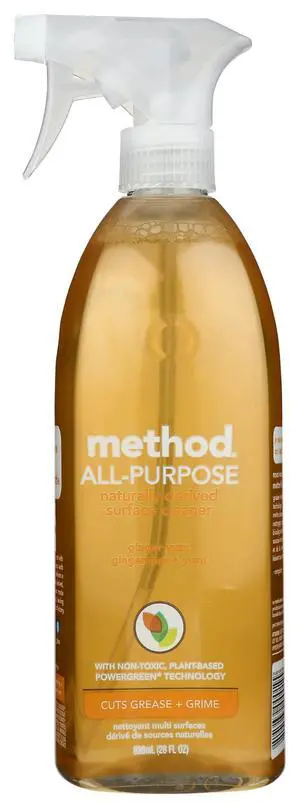Method All Purpose Surface Cleaner Spray, Naturally Derived, Ginger Yuzu, 28 Ounce Method All Purpose Surface Cleaner Spray, Naturally Derived, Ginger Yuzu, 28 Ounce