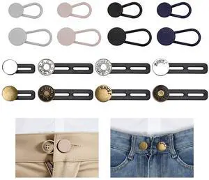 16 PCS Button Extenders for Jeans, Waist Adjuster for Pants, Invisible Waistband Extensions 1-1.8 Inches, Fit Casual/Suit Pants, Short Skirts, Maternity 16 PCS Button Extenders for Jeans, Waist Adjuster for Pants, Invisible Waistband Extensions 1-1.8 Inches, Fit Casual/Suit Pants, Short Skirts, Maternity
