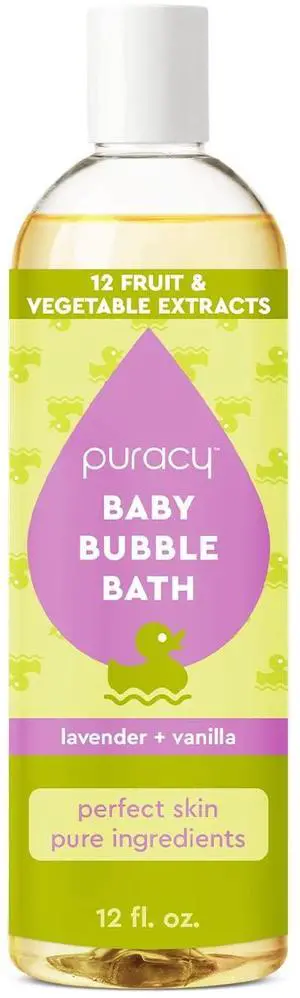 Puracy Bubble Bath for Children 12 Fl Oz, 98.75% Natural, Plant-Based Moisturizers, Tear-Free, Real Lavender & Vanilla Scent, for All Skin Types Puracy Bubble Bath for Children 12 Fl Oz, 98.75% Natural, Plant-Based Moisturizers, Tear-Free, Real Lavender & Vanilla Scent, for All Skin Types