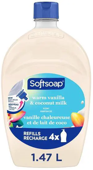 Softsoap Liquid Hand Soap 50 fl oz Warm Vanilla and Coconut Milk Refill Softsoap Liquid Hand Soap 50 fl oz Warm Vanilla and Coconut Milk Refill