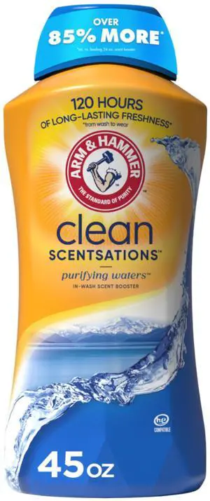 Arm & Hammer Clean Scentsations Scent Booster Laundry Purifying 45Oz Arm & Hammer Clean Scentsations Scent Booster Laundry Purifying 45Oz