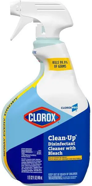 CloroxPro Clean-Up Disinfectant Spray Cleaner With Bleach, 32 Oz CloroxPro Clean-Up Disinfectant Spray Cleaner With Bleach, 32 Oz