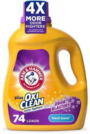 Arm & Hammer Plus OxiClean with Odor Blasters Liquid Laundry Detergent Arm & Hammer Plus OxiClean with Odor Blasters Liquid Laundry Detergent