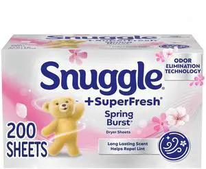Snuggle SuperFresh Dryer Sheets 200 Count Spring Burst Snuggle SuperFresh Dryer Sheets 200 Count Spring Burst