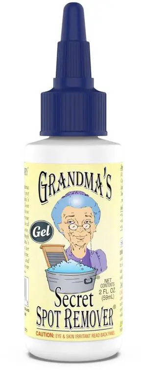 Grandma's Secret Spot Remover Gel - 2 Oz Travel Size Fabric Stain Remover, Chlorine, Bleach and Toxin-Free, Removes Oil, Paint, Blood and Pet Stains Grandma's Secret Spot Remover Gel - 2 Oz Travel Size Fabric Stain Remover, Chlorine, Bleach and Toxin-Free, Removes Oil, Paint, Blood and Pet Stains