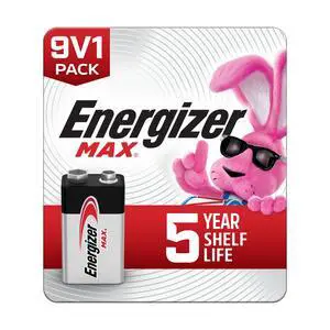 Energizer MAX 9V Alkaline Batteries (1 Pack) Energizer MAX 9V Alkaline Batteries (1 Pack)