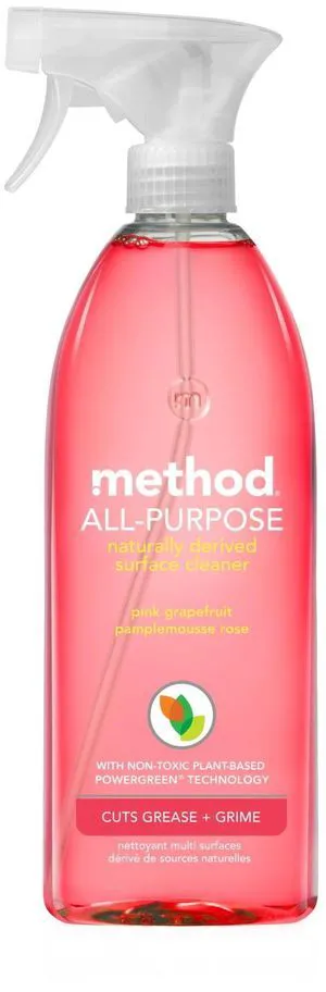 Method All-Purpose Cleaner Spray Pink Grapefruit 28 fl oz - Cuts Grease & Grime on Counters, Glass, Sealed Wood & Floors, Kitchen & Bathroom Method All-Purpose Cleaner Spray Pink Grapefruit 28 fl oz - Cuts Grease & Grime on Counters, Glass, Sealed Wood & Floors, Kitchen & Bathroom