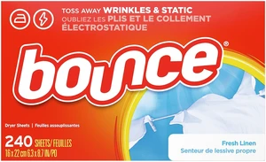 240Count Bounce Fabric Softener Sheets Fresh Linen Scent 240Count Bounce Fabric Softener Sheets Fresh Linen Scent