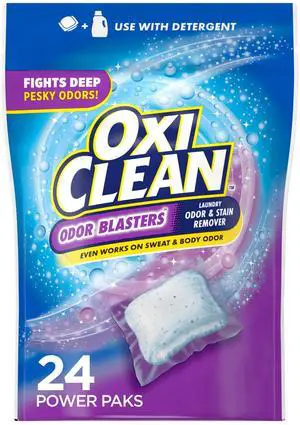OxiClean Odor Blasters Odor and Stain Remover Laundry Power Paks, 24 Ct OxiClean Odor Blasters Odor and Stain Remover Laundry Power Paks, 24 Ct