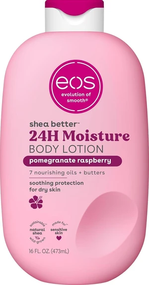 Eos 24H Moisture Shea Better Body Lotion, Pomegranate Raspberry, 16fl oz Eos 24H Moisture Shea Better Body Lotion, Pomegranate Raspberry, 16fl oz