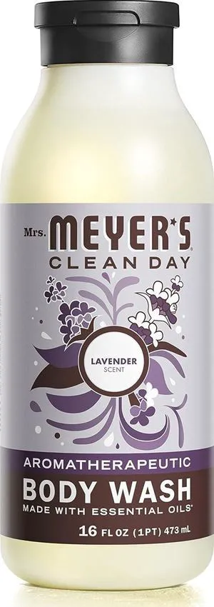 Mrs. Meyer's Clean Day Moisturizing Body Wash, Lavender, 16 fl oz Mrs. Meyer's Clean Day Moisturizing Body Wash, Lavender, 16 fl oz