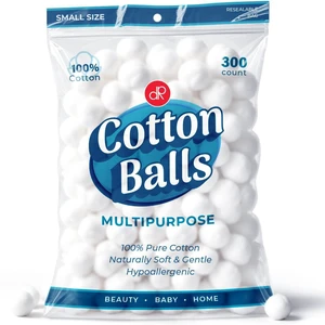 DecorRack 300 Small Cotton Balls 100% Pure & Natural Cotton, Soft and Absorbent for Make-Up, Nail Polish Removal, Pet Care, Oil Lotion or Powder, Household Needs DecorRack 300 Small Cotton Balls 100% Pure & Natural Cotton, Soft and Absorbent for Make-Up, Nail Polish Removal, Pet Care, Oil Lotion or Powder, Household Needs