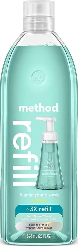 Method Foaming Hand Wash Refill, Waterfall, 28 fl oz Method Foaming Hand Wash Refill, Waterfall, 28 fl oz