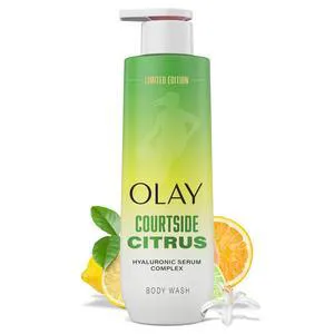 Olay Body Wash for Women 20 fl oz, WNBA, Intensely Hydrating with Hyaluronic Acid Serum & Vitamin B3 Complex, Courtside Citrus Scent, All Skin Types Olay Body Wash for Women 20 fl oz, WNBA, Intensely Hydrating with Hyaluronic Acid Serum & Vitamin B3 Complex, Courtside Citrus Scent, All Skin Types