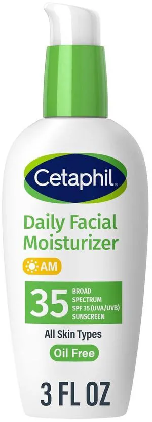 Cetaphil Daily Oil-Free Facial Moisturizer With Sunscreen SPF 35 Fragrance Free 3 fl oz 88ml Cetaphil Daily Oil-Free Facial Moisturizer With Sunscreen SPF 35 Fragrance Free 3 fl oz 88ml
