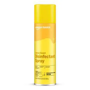 Amazon Basics Lemon Disinfectant Spray, 19 OZ, 1 Pack Amazon Basics Lemon Disinfectant Spray, 19 OZ, 1 Pack