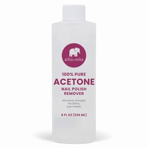 Ella+Mila 100% Pure Acetone Nail Polish Remover for Acrylic & Gel, 8fl oz Ella+Mila 100% Pure Acetone Nail Polish Remover for Acrylic & Gel, 8fl oz