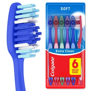 Colgate Extra Clean Adult Soft Toothbrushes 6 Pack Colgate Extra Clean Adult Soft Toothbrushes 6 Pack