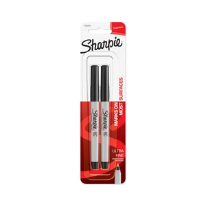 Sharpie Permanent Markers Ultra Fine Point Black 2 Count Sharpie Permanent Markers Ultra Fine Point Black 2 Count