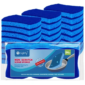Orighty Non-Scratch Scrub Sponges 24 Pack for Kitchen Cleaning Orighty Non-Scratch Scrub Sponges 24 Pack for Kitchen Cleaning
