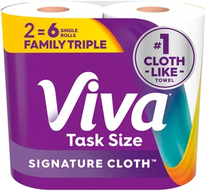 Viva Signature Cloth Paper Towels, 2 Family Triple, 141 Sheets Per Roll Viva Signature Cloth Paper Towels, 2 Family Triple, 141 Sheets Per Roll