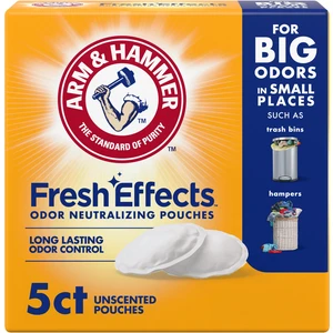 ARM & HAMMER Fresh Effects Odor Neutralizing Baking Soda Pouches, 5 Count, White ARM & HAMMER Fresh Effects Odor Neutralizing Baking Soda Pouches, 5 Count, White