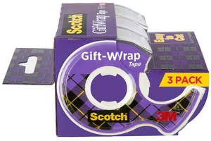 Scotch Gift Wrap Tape Dispensers 3/4in x 325in, Satin Finish, 3 Count Scotch Gift Wrap Tape Dispensers 3/4in x 325in, Satin Finish, 3 Count
