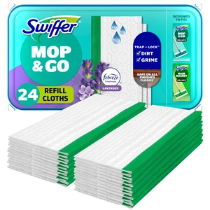 Swiffer Sweep + Mop Wet Pads Refill Lavender 24 Count Swiffer Sweep + Mop Wet Pads Refill Lavender 24 Count