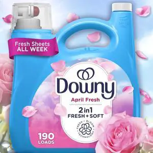 Liquid Fabric Softener and Conditioner, April Fresh Scent, 140 fl oz, 190 Loads Liquid Fabric Softener and Conditioner, April Fresh Scent, 140 fl oz, 190 Loads