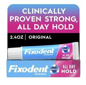 Denture Adhesive Cream Original, All Day Hold for Fulls and Partials, 2.4 oz Denture Adhesive Cream Original, All Day Hold for Fulls and Partials, 2.4 oz