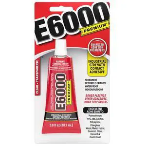 Eclectic E6000 Contact Adhesive Glue, Premium Industrial Strength, Clear, 205300, 3 fl. oz. Eclectic E6000 Contact Adhesive Glue, Premium Industrial Strength, Clear, 205300, 3 fl. oz.