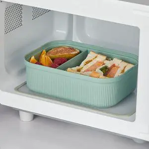 Mainstays Food Storage Bento Container, Rectangle, Green, 42oz Capacity, A Practical Choice for School Lunches and Activities Mainstays Food Storage Bento Container, Rectangle, Green, 42oz Capacity, A Practical Choice for School Lunches and Activities