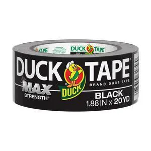 Duck Max Strength Brand Duct Tape, 1.88 in. x 20 yd., Black Duck Max Strength Brand Duct Tape, 1.88 in. x 20 yd., Black