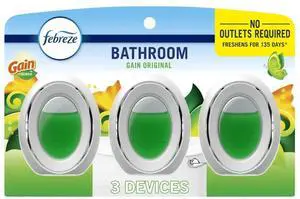 Febreze Odor-Fighting BATH Air Freshener, Gain Original Scent, 3 count Febreze Odor-Fighting BATH Air Freshener, Gain Original Scent, 3 count