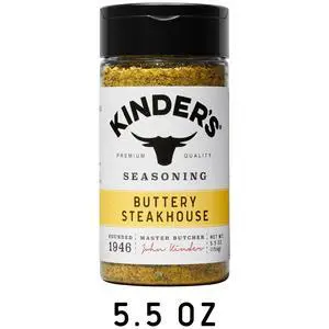 Kinder's Buttery Steakhouse® Seasoning, 5.5 oz. Kinder's Buttery Steakhouse® Seasoning, 5.5 oz.