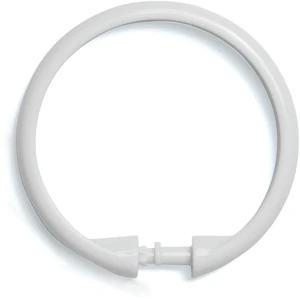Kenney Rust-Proof Smooth Plastic Shower Curtain Rings, Set of 12, White Kenney Rust-Proof Smooth Plastic Shower Curtain Rings, Set of 12, White