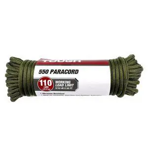 Hyper Tough 5/32 inch 550 Paracord 50 ft, Green Hyper Tough 5/32 inch 550 Paracord 50 ft, Green
